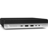 HP EliteDesk 800 G4 MP Renoveret, Mini-PC Sort/Sølv