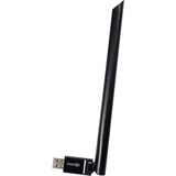 Inter-Tech DMG-19 WLAN 650 Mbit/s, Wi-Fi-adapter Trådløs, USB, WLAN, 650 Mbit/s, Sort