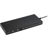 Kensington SD4842P EQ USB-C 10 Gbps triple video driverless dockingstation med 100 W-strømforsyning, Docking station Sort, Docking, USB 3.2 Gen 2 (3.1 Gen 2) Type-C, 100 W, 3,5 mm, 10,100,1000 Mbit/s, Sort