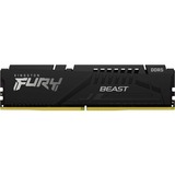 Kingston FURY FURY Beast hukommelsesmodul 16 GB 1 x 16 GB DDR5 5200 Mhz Sort, 16 GB, 1 x 16 GB, DDR5, 5200 Mhz, 288-pin DIMM