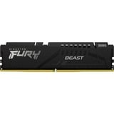 Kingston FURY FURY Beast hukommelsesmodul 16 GB 1 x 16 GB DDR5 5200 Mhz Sort, 16 GB, 1 x 16 GB, DDR5, 5200 Mhz, 288-pin DIMM