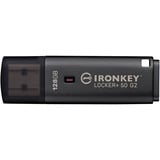 Kingston IronKey Locker+ 50 G2 128 GB, USB-stik antracit