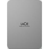 LaCie Mobile Drive Secure 4 TB, Harddisk grå