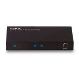 Lindy 38337 video-switch HDMI, HDMI switch Sort, HDMI, Micro-USB, Metal, Sort, 60 Hz, 48 Gbit/sek.