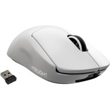 Logitech Pro X Superlight mus Højre hånd RF trådløst 25600 dpi, Gaming mus Hvid, Højre hånd, RF trådløst, 25600 dpi, 1 ms, Hvid