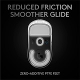 Logitech Pro X Superlight mus Højre hånd RF trådløst 25600 dpi, Gaming mus Hvid, Højre hånd, RF trådløst, 25600 dpi, 1 ms, Hvid
