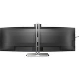 Philips 5000 series 49B2U5900CH/00 computerskærm 124 cm (48.8") 5120 x 1440 pixel Dual QHD LCD Sort, LED-skærm Sort/Sølv, 124 cm (48.8"), 5120 x 1440 pixel, Dual QHD, LCD, 4 ms, Sort