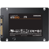 SAMSUNG 870 EVO 2000 GB Sort, Solid state-drev 2000 GB, 2.5", 560 MB/s, Sort