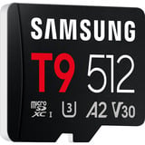 Samsung T9 microSDXC 512 GB, Hukommelseskort Sort
