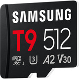 Samsung T9 microSDXC 512 GB, Hukommelseskort Sort
