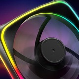 Sharkoon SHARK Lights RGB PWM, Sag fan Sort