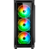 Sharkoon TK4 RGB renoveret, Towerkabinet Sort