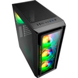 Sharkoon TK4 RGB renoveret, Towerkabinet Sort