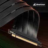 Sharkoon Vertical Graphics Card Kit 4.0 0,25 m, Riser kort Sort, 0,25 m, PCI-E x16 (Gen 4.0), PCI-E x16 (Gen 4.0), Videokort, ELITE SHARK CA200, ELITE SHARK CA300, TG7M RGB