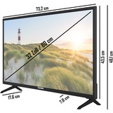 Telefunken LED-tv Sort