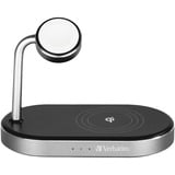 Verbatim 49556 WCS-02, Ladestation Sort/aluminium