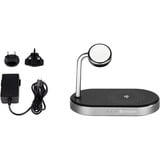 Verbatim 49556 WCS-02, Ladestation Sort/aluminium