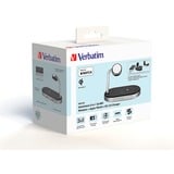 Verbatim 49556 WCS-02, Ladestation Sort/aluminium