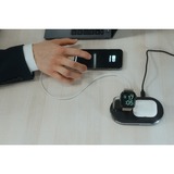 Verbatim WCS-02 Universel Sort USB Trådløs opladning Hurtig opladning Indendørs, Ladestation Sort/aluminium, Indendørs, USB, Trådløs opladning, 1,5 m, Sort