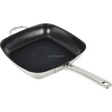 WMF 0748446021 Bradepande Firkant, Stegepande rustfrit stål/antracit, Firkant, Bradepande, Rustfrit stål, CeraProtect, 400 °C, Rustfrit stål