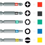 Wera 838 RA S Set 1, 05051060001, Bit sæt Sort/Grøn