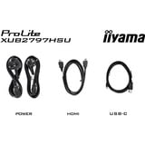 iiyama ProLite XUB2797HSU-W2 computerskærm 68,6 cm (27") 1920 x 1080 pixel Fuld HD LED Hvid, LED-skærm hvid (mat), 68,6 cm (27"), 1920 x 1080 pixel, Fuld HD, LED, 1 ms, Hvid