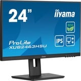 iiyama XUB2463HSU-B1, LED-skærm Sort (mat)