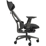 ASUS ROG Destrier Ergo Trådsæde Ryglæn med trådnet, Spil pladser Sort/grå, Trådsæde, Ryglæn med trådnet, Sort, Grå, Aluminium, Sort