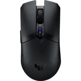 ASUS TUF Gaming M4 Wireless mus Spil Højre hånd RF trådløs + Bluetooth Optisk 12000 dpi, Gaming mus Sort, Højre hånd, Optisk, RF trådløs + Bluetooth, 12000 dpi, Sort