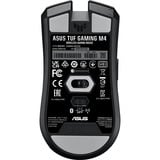 ASUS TUF Gaming M4 Wireless mus Spil Højre hånd RF trådløs + Bluetooth Optisk 12000 dpi, Gaming mus Sort, Højre hånd, Optisk, RF trådløs + Bluetooth, 12000 dpi, Sort