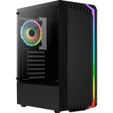 Aerocool Bionic Midi Tower Sort, Towerkabinet Sort, Midi Tower, PC, Sort, ATX, micro ATX, Mini-ITX, Acrylonitrilbutadienstyren, SPCC, Spil