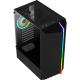 Aerocool Bionic Midi Tower Sort, Towerkabinet Sort, Midi Tower, PC, Sort, ATX, micro ATX, Mini-ITX, Acrylonitrilbutadienstyren, SPCC, Spil