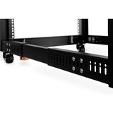 Alphacool ES 19" Open Frame Serverrack, Rack server kabinet Sort