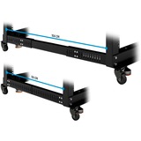 Alphacool ES 19" Open Frame Serverrack, Rack server kabinet Sort