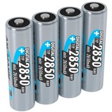 Ansmann 5035092 husholdningsbatteri Nikkel-Metalhydrid (NiMH) Nikkel-Metalhydrid (NiMH), 4 stk, 2850 mAh, Sølv, 14.5 x 50.5