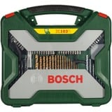 Bosch 2 607 019 331 borehoved 103 stk, Boremaskine &amp; bit sæt Grøn, Boremaskine, 1 cm, 25 mm, 3,48 kg, 369 mm, 340 mm