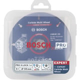 Bosch 2 608 619 374 tilbehør vinkelsliber Skæreskive Skæreskive, Hårdt træ, Plast, Rustfrit stål, Stål, Træ med søm, 12,5 cm, Bosch, 2,22 cm, Sort, Blå, Hvid