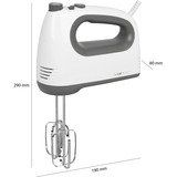 Clatronic 263970, Håndmikser Hvid/grå