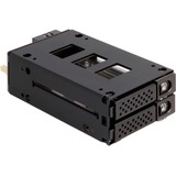 DeLOCK Slim Bay udskiftningsramme til 2 x 2,5″ U.2 NVMe SSD, Drev kabinet 