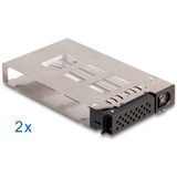 DeLOCK Slim Bay udskiftningsramme til 2 x 2,5″ U.2 NVMe SSD, Drev kabinet 