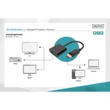 Digitus Adapter / Konverter DisplayPort > VGA HD15 Sort