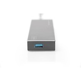Digitus DA-70241-1 interface hub USB 3.2 Gen 1 (3.1 Gen 1) Type-A 5000 Mbit/s Grå, USB hub USB 3.2 Gen 1 (3.1 Gen 1) Type-A, USB 3.2 Gen 1 (3.1 Gen 1) Type-A, 5000 Mbit/s, Grå, Aluminium, 1 m
