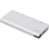 Digitus DA-70866 dockingstation Ledningsført USB 3.2 Gen 2 (3.1 Gen 2) Type-C Sølv, Docking station Sølv, Ledningsført, USB 3.2 Gen 2 (3.1 Gen 2) Type-C, 100 W, USB Type-C, 10,100,1000 Mbit/s, Sølv
