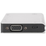 Digitus DA-70866 dockingstation Ledningsført USB 3.2 Gen 2 (3.1 Gen 2) Type-C Sølv, Docking station Sølv, Ledningsført, USB 3.2 Gen 2 (3.1 Gen 2) Type-C, 100 W, USB Type-C, 10,100,1000 Mbit/s, Sølv