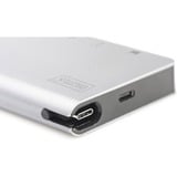 Digitus DA-70866 dockingstation Ledningsført USB 3.2 Gen 2 (3.1 Gen 2) Type-C Sølv, Docking station Sølv, Ledningsført, USB 3.2 Gen 2 (3.1 Gen 2) Type-C, 100 W, USB Type-C, 10,100,1000 Mbit/s, Sølv