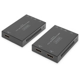 Digitus DS-55506, HDMI-udvidelse forlænger Sort