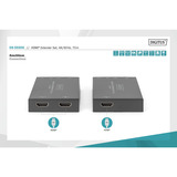 Digitus DS-55506, HDMI-udvidelse forlænger Sort