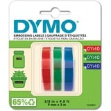 Dymo 3D label tapes etiketbånd Belgien, 3 m, 3 stk, 89 mm, 105 mm, 50 mm