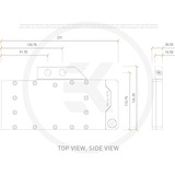EKWB 3831109833070 Computerkølesystem, dele og tilbehør Vandblok, Vandkøling Sort, Vandblok, Acetal, Nikkel, Sort, Metallic, 231 mm, 124 mm, 20,5 mm