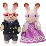 EPOCH Sylvanian Families - Bedsteforældre Chokoladeharer, Bygge legetøj 